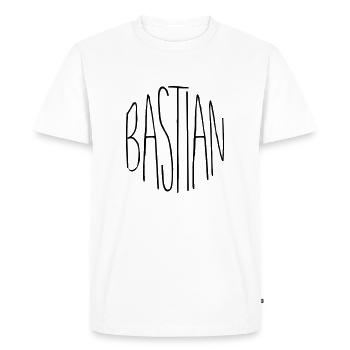 Bastian - T-shirt Premium bio Homme - blanc - Devant - Nico (187cm)