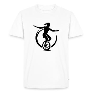 Club de cyclisme monocycle - T-shirt Premium bio Homme - blanc - Devant - Nico (187cm)
