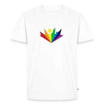 Non Non pas pour un arc-en- - T-shirt Premium bio Homme - blanc - Devant - Nico (187cm)