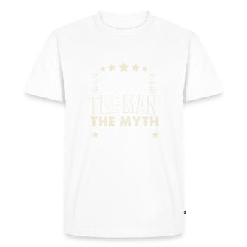 Alex - T-shirt Premium bio Homme - blanc - Devant - Nico (187cm)
