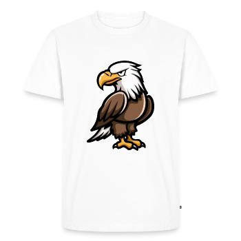 Bande dessinée Eagle - T-shirt Premium bio Homme - blanc - Devant - Nico (187cm)