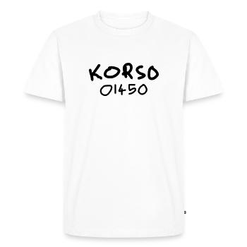 Korso 01450 - T-shirt Premium bio Homme - blanc - Devant - Nico (187cm)