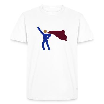 Yet another super hero - 3 Color Vector - Men's Premium Organic T-Shirt - white - Front - Nico (187cm)
