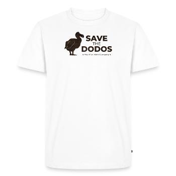 Save the Dodos - T-shirt Premium bio Homme - blanc - Devant - Nico (187cm)
