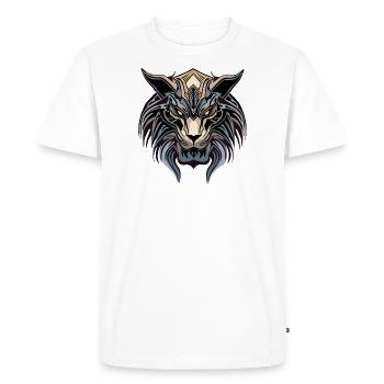 monstre lion - T-shirt Premium bio Homme - blanc - Devant - Nico (187cm)