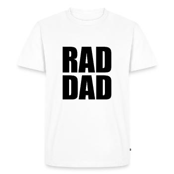 Rad dad - T-shirt Premium bio Homme - blanc - Devant - Nico (187cm)