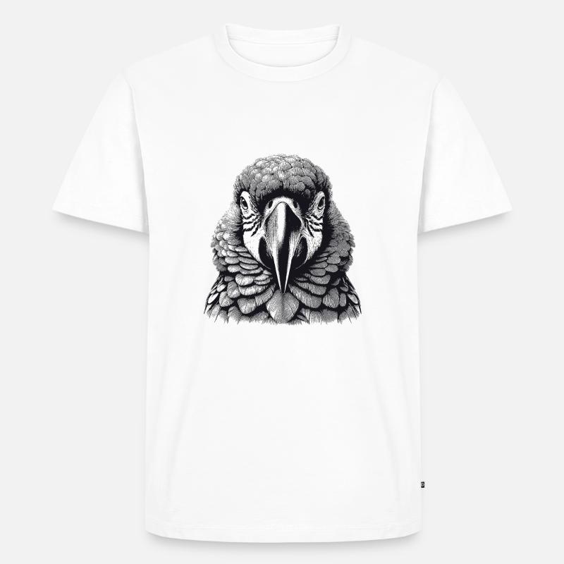 Papagei - Männer Premium Bio T-Shirt - Weiß