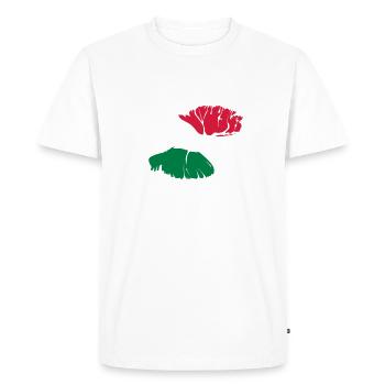 bisou italien - T-shirt Premium bio Homme - blanc - Devant - Nico (187cm)