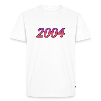 2004 - T-shirt Premium bio Homme - blanc - Devant - Nico (187cm)