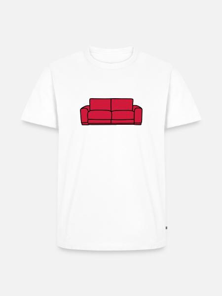 Sofa - Men's Premium Organic T-Shirt - white