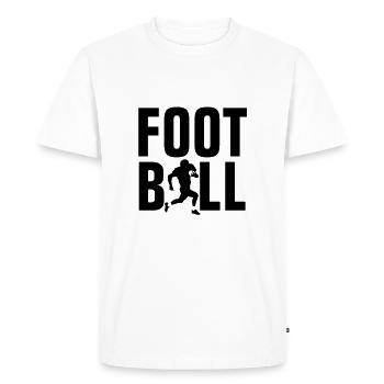 football_062011_f_1c - T-shirt Premium bio Homme - blanc - Devant - Nico (187cm)