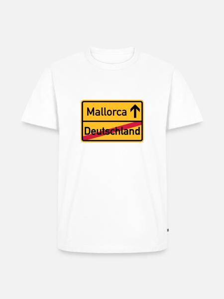 Mallorca - Männer Premium Bio T-Shirt - Weiß