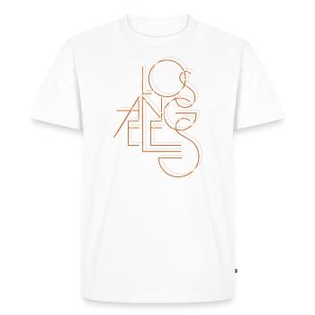 Los angeles - T-shirt Premium bio Homme - blanc - Devant - Nico (187cm)