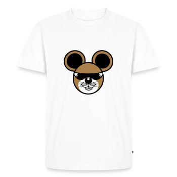cool sunglasses mouse - Men's Premium Organic T-Shirt - white - Front - Nico (187cm)
