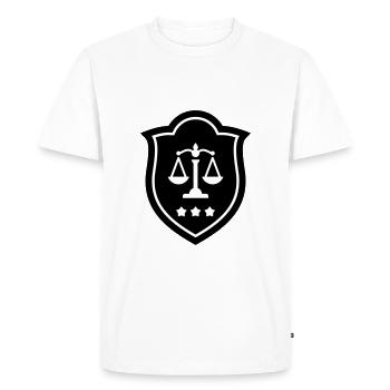 Lawyer / Justice / Judge / Avocat / Anwalt / Law - Men's Premium Organic T-Shirt - white - Front - Nico (187cm)