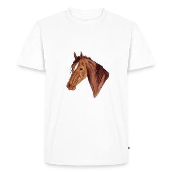 Hanovre - T-shirt Premium bio Homme - blanc - Devant - Nico (187cm)