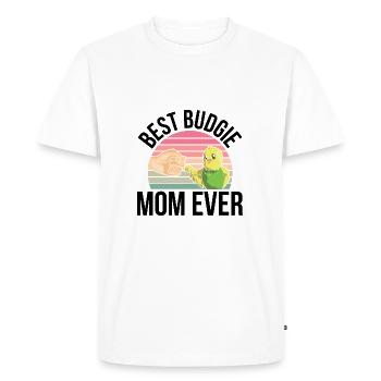 Perruche ondulée - T-shirt Premium bio Homme - blanc - Devant - Nico (187cm)