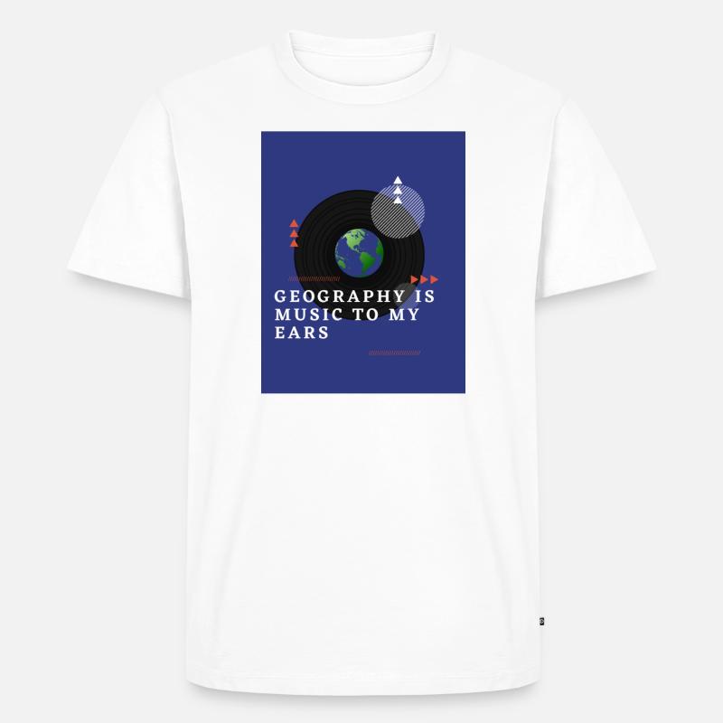 Geography - Men's Premium Organic T-Shirt - white