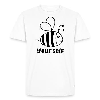 Soyez vous-même - T-shirt Premium bio Homme - blanc - Devant - Nico (187cm)
