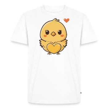 Sweet Easter chicks - Men's Premium Organic T-Shirt - white - Front - Nico (187cm)
