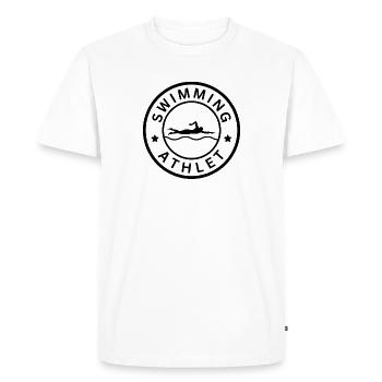 Nageurs Natation Natation Sports Idée - T-shirt Premium bio Homme - blanc - Devant - Nico (187cm)