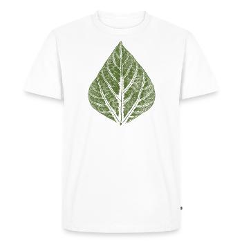Leaf Bean - Men's Premium Organic T-Shirt - white - Front - Nico (187cm)