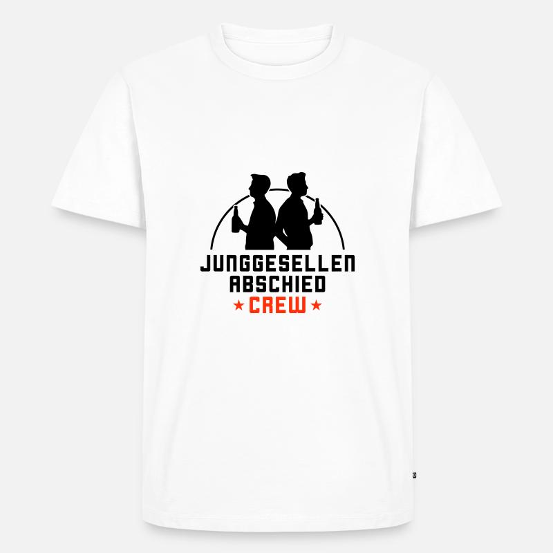 Junggesellenabschied Crew Jga - Männer Premium Bio T-Shirt - Weiß