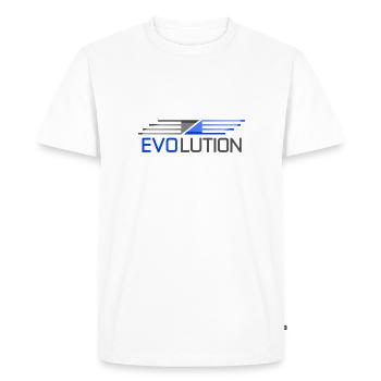 EVOLUTION 2 - Men's Premium Organic T-Shirt - white - Front - Nico (187cm)