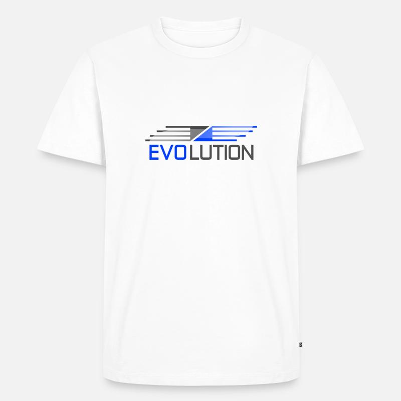 EVOLUTION 2 - Men's Premium Organic T-Shirt - white