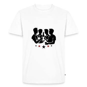 Team Party Group Celebrations Bachelor Party - Men's Premium Organic T-Shirt - white - Front - Nico (187cm)