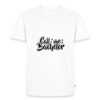 Baccalauréat Réussi Graduation Doctorat Graduation - T-shirt Premium bio Homme - blanc - Devant - Nico (187cm)