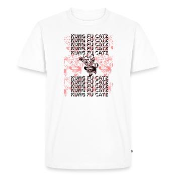 Kung Fu Catz - T-shirt Premium bio Homme - blanc - Devant - Nico (187cm)
