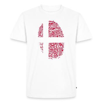 Danemark It’s In My DNA Danois Danois Dansk Vacances - T-shirt Premium bio Homme - blanc - Devant - Nico (187cm)