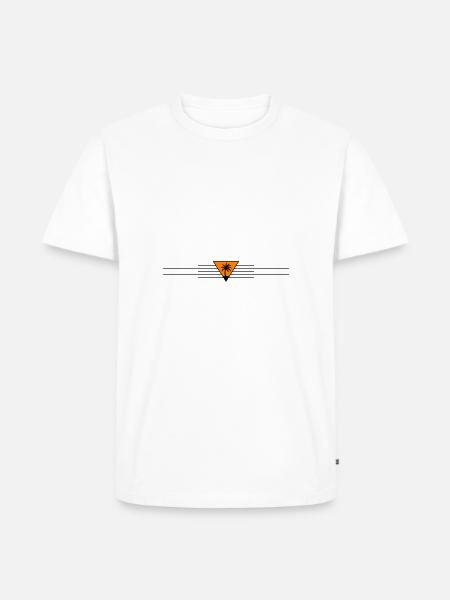 Palm tree line icon - Men's Premium Organic T-Shirt - white