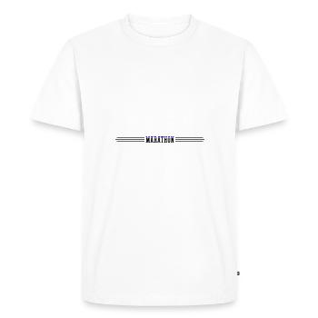 Sports de course à pied - T-shirt Premium bio Homme - blanc - Devant - Nico (187cm)