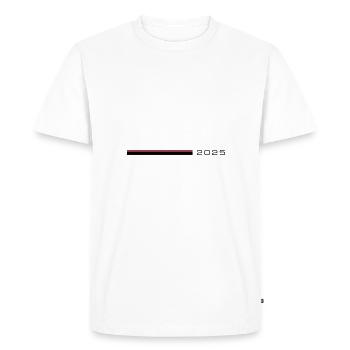2025 Accident vasculaire cérébral - T-shirt Premium bio Homme - blanc - Devant - Nico (187cm)