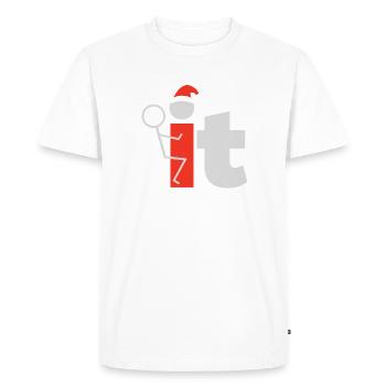 Ugly Christmas Fu .. it - T-shirt Premium bio Homme - blanc - Devant - Nico (187cm)