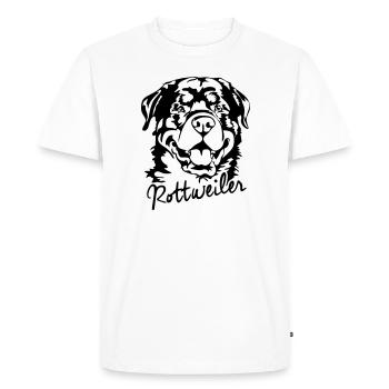 ROTTWEILER Hundesport Dogs Chien Wilsigns - T-shirt Premium bio Homme - blanc - Devant - Nico (187cm)