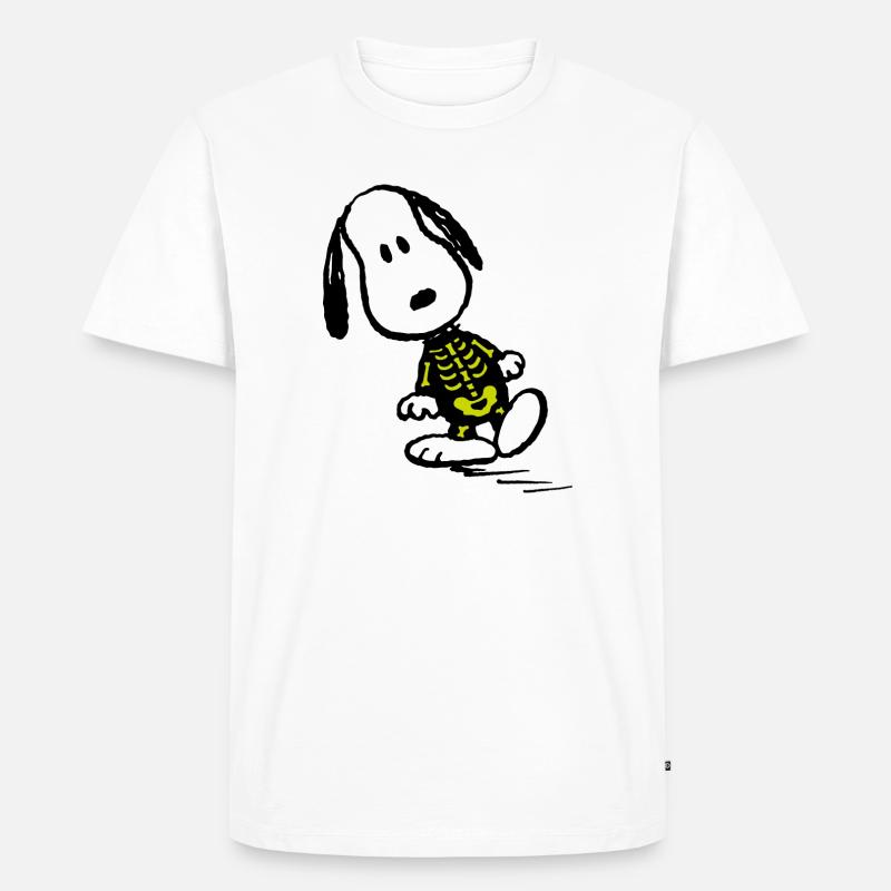 Peanut Snoopy Halloween X-Ray Röntgenbild - Männer Premium Bio T-Shirt - Weiß