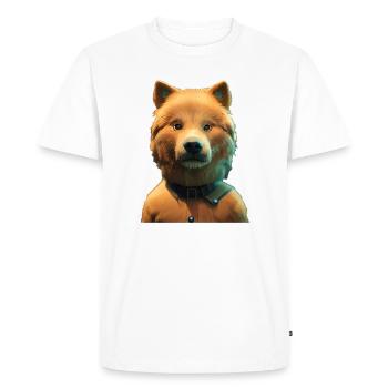 Chien Eurasie - Eurasier - T-shirt Premium bio Homme - blanc - Devant - Nico (187cm)