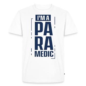 Je suis ambulance ambulancier ambulancier - T-shirt Premium bio Homme - blanc - Devant - Nico (187cm)