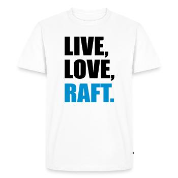 rafting - T-shirt Premium bio Homme - blanc - Devant - Nico (187cm)