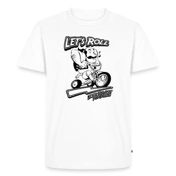 GANGSTER RIDING CYCLE - T-shirt Premium bio Homme - blanc - Devant - Nico (187cm)