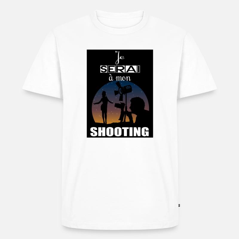 Ich werde schießen - Männer Premium Bio T-Shirt - Weiß