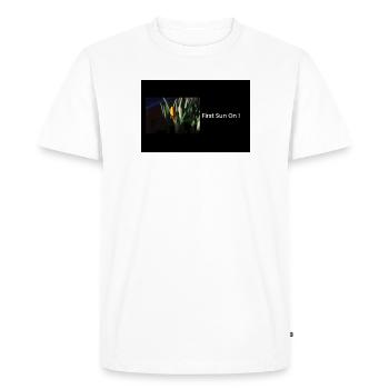 Streetwear First Sun On - T-shirt Premium bio Homme - blanc - Devant - Nico (187cm)