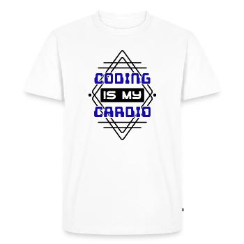 Cool Saying Developer Coden Programmer Code - Men's Premium Organic T-Shirt - white - Front - Nico (187cm)