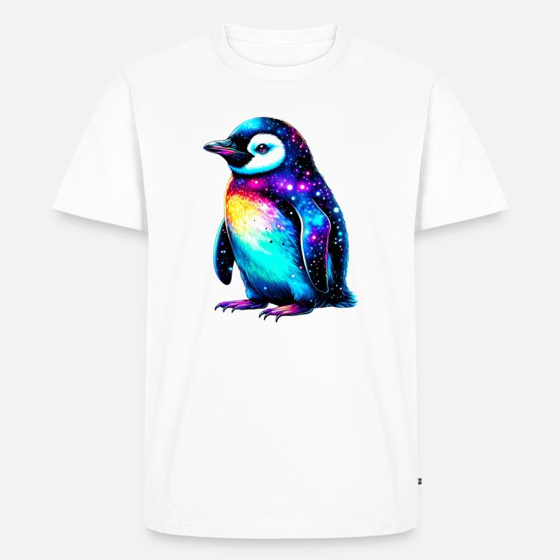 Pinguin - Männer Premium Bio T-Shirt - Weiß