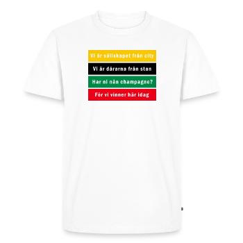 Enfer vert-noir Le meilleur de la ville - T-shirt Premium bio Homme - blanc - Devant - Nico (187cm)