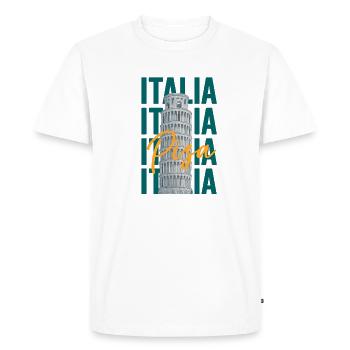 PISA - ITALIA - ITALY - ITALIEN - TOWER - TURM - Men's Premium Organic T-Shirt - white - Front - Nico (187cm)