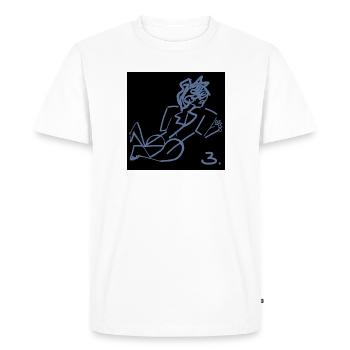 ART. PERSONNE. PERSONNAGE. MESSAGE. CITATIONS - T-shirt Premium bio Homme - blanc - Devant - Nico (187cm)